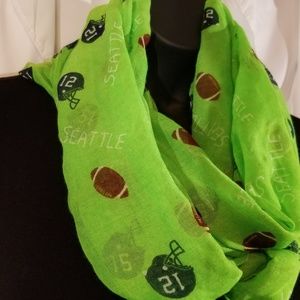Seattle Seahawks Lime Green Infinity Scarf